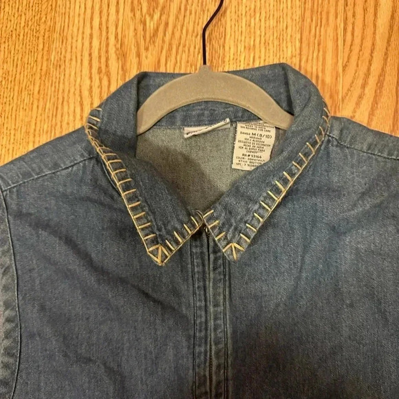 Bobbie Brooks Vintage Jean Zip‎ Up Vest Size Medium - Picture 7 of 7